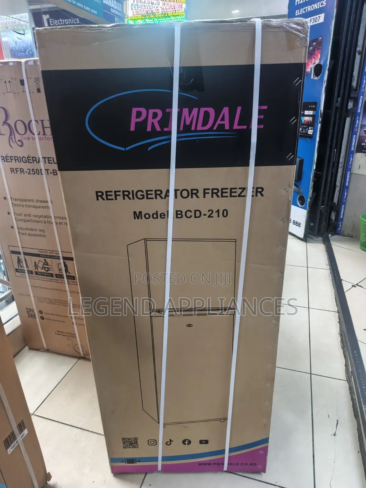 Primdale Refrigerator 138 Liters Top Freezer