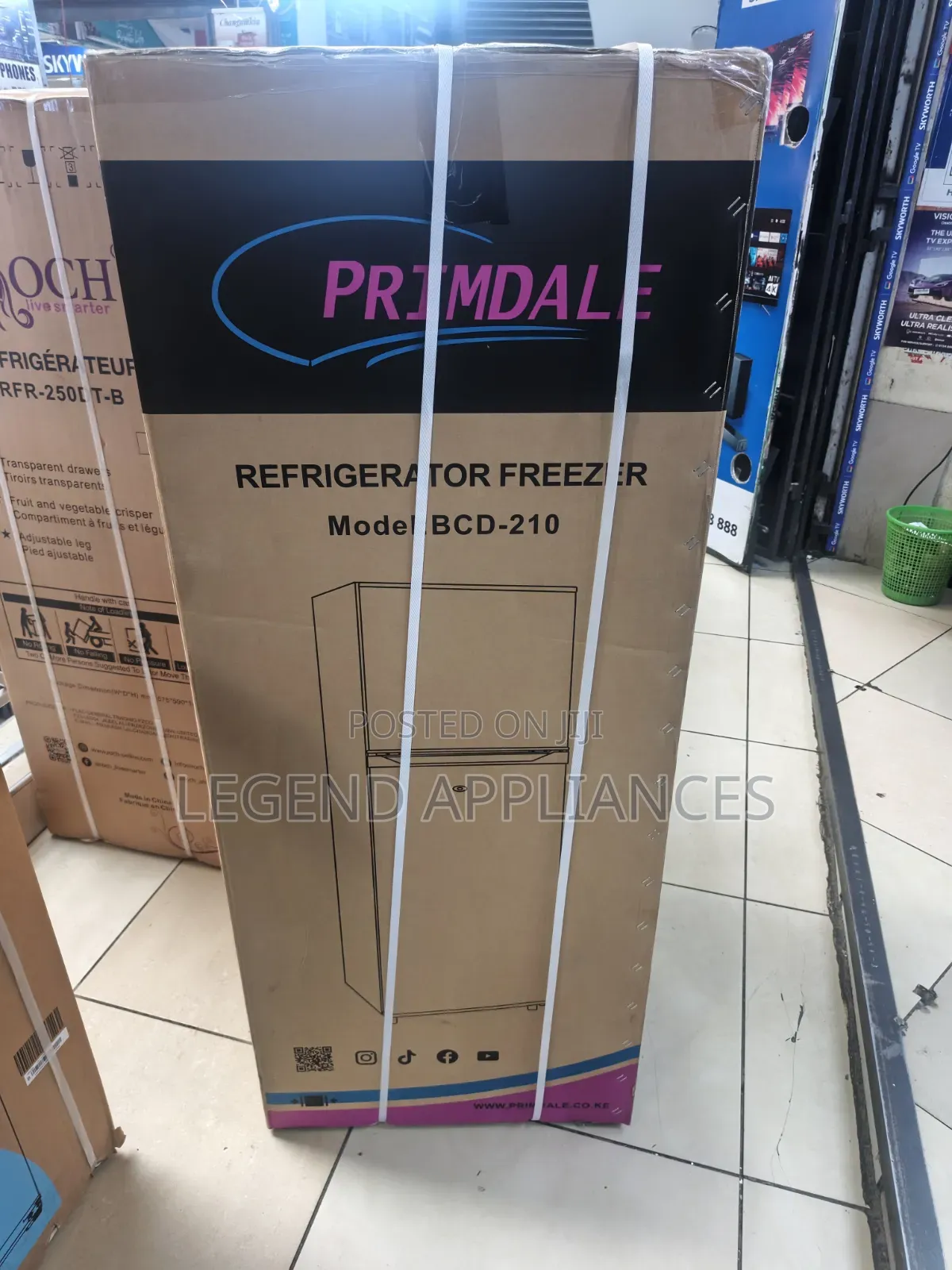 Primdale Refrigerator 138 Liters Top Freezer