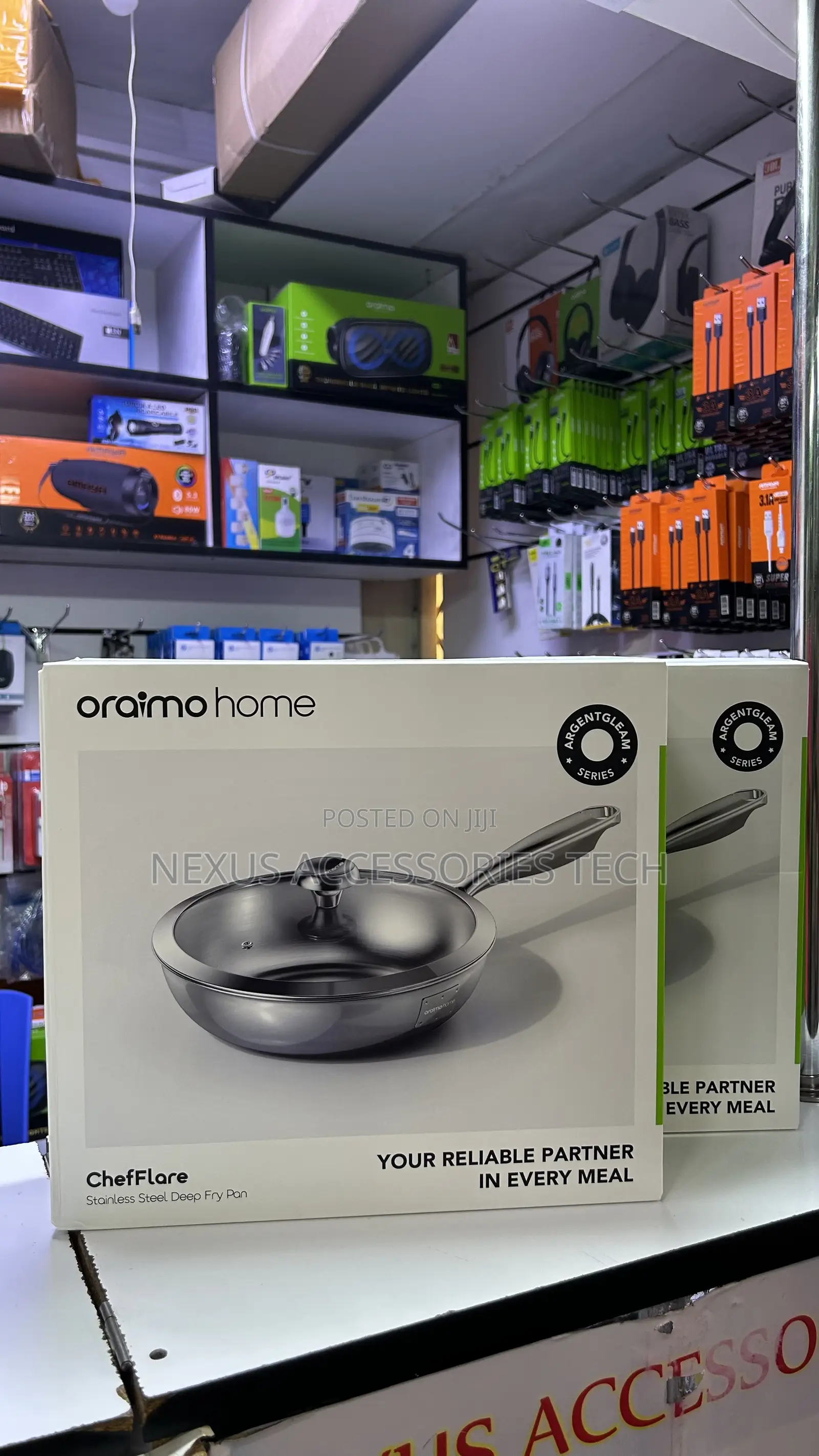 Brand New Oraimo ChefFlare 26cm 3-Ply Stainless Steel Deep Fry Pan