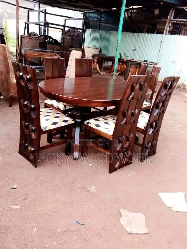 Premium 6-Seater Royal Mahogany Dining Set
