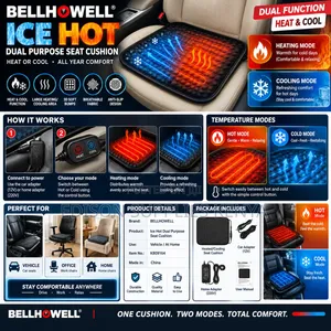 Heater Seat Chair Warmer Dual Cold Cooling Dual Purpose Seat Cushion