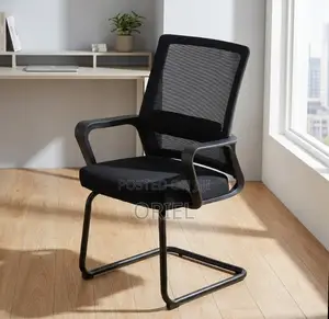 Office Chair : Sled Base Mesh Back Waiting Reception Chair