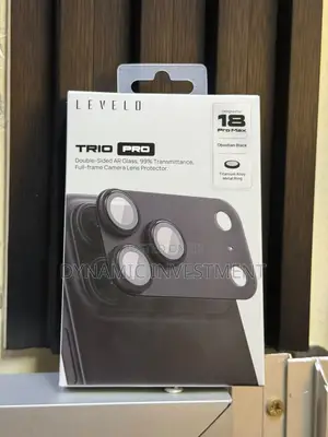 iPhone 18 Pro Max Levelo Trio Pro Camera Lens Protector - Black