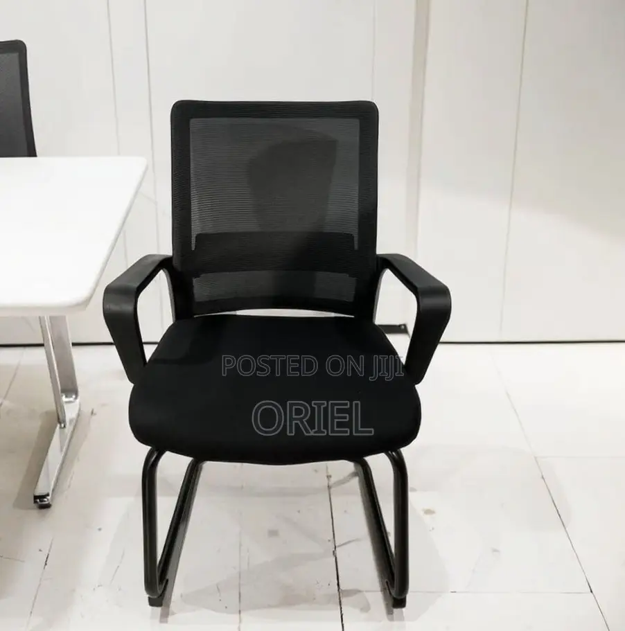 Office Chair : Sled Base Mesh Back Waiting Reception Chair
