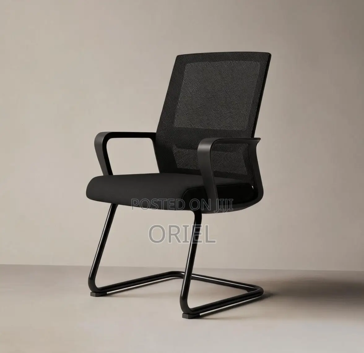 Office Chair : Sled Base Mesh Back Waiting Reception Chair