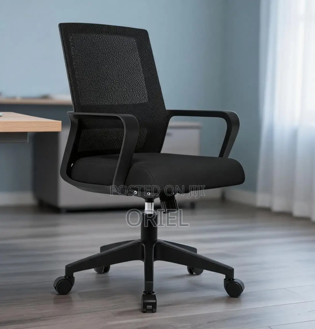 Office Chair : Sled Base Mesh Back Waiting Reception Chair