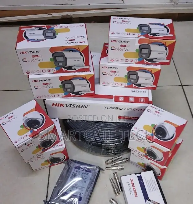 Hikvision 8CH ColorVu DVR CCTV Surveillance Camera System Kit