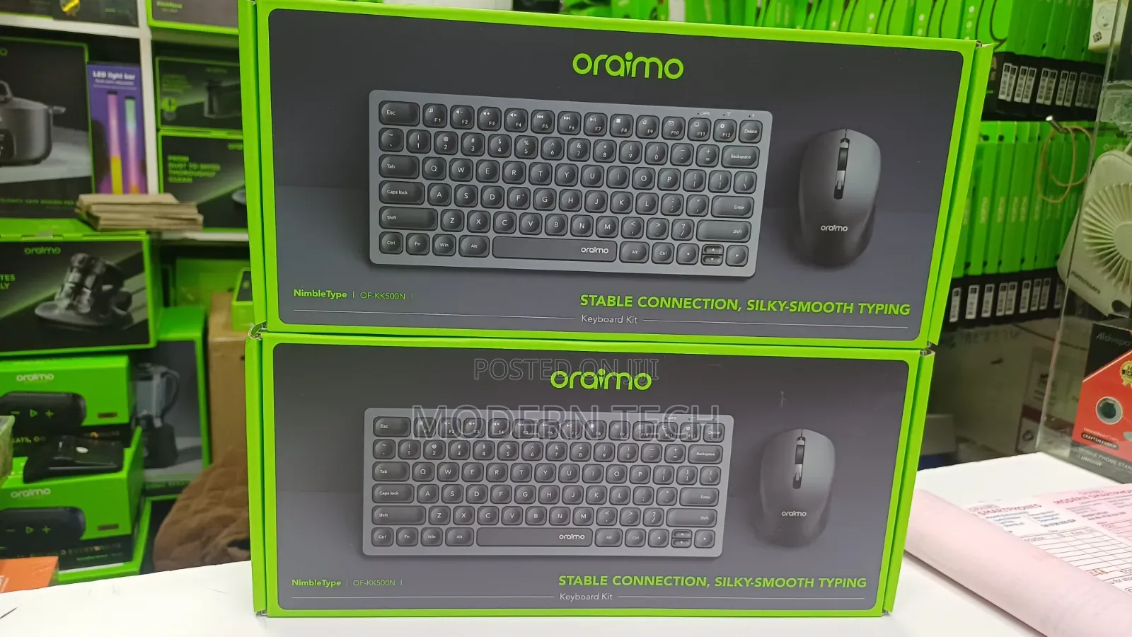 Oraimo NimbleType Wireless Keyboard Mouse Combo – 78 Keys,