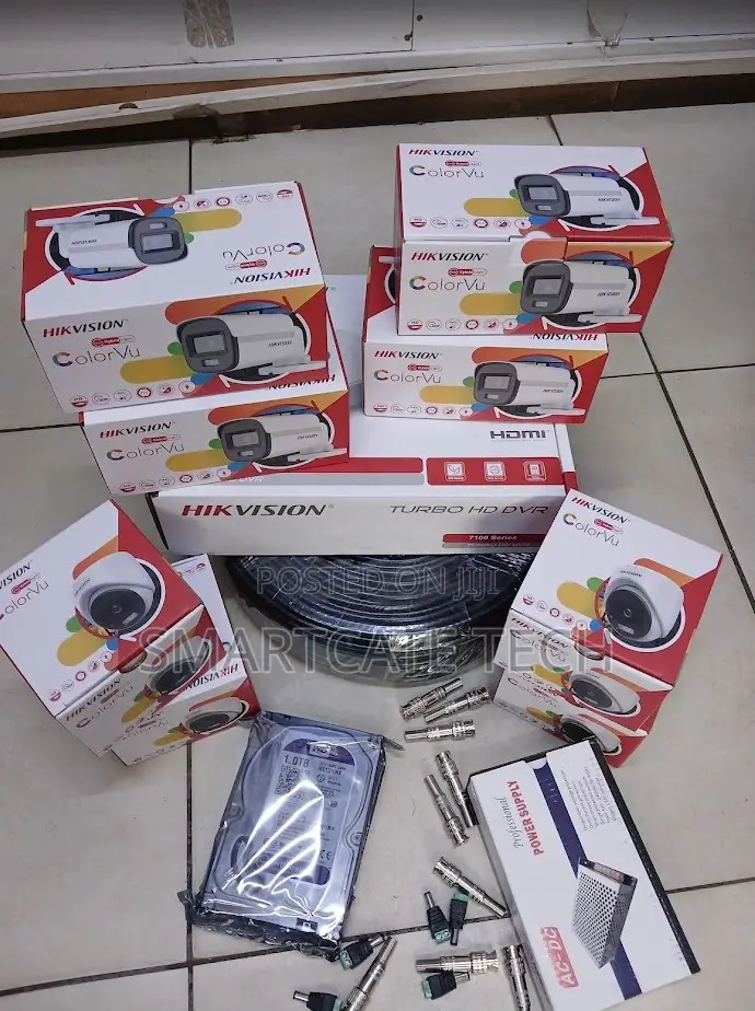Hikvision 8CH DVR ColorVu Security Camera Surveillance System Kit
