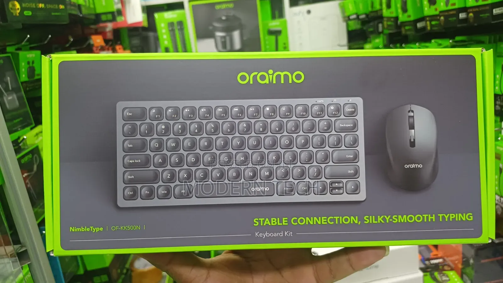 Oraimo NimbleType Wireless Keyboard Mouse Combo – 78 Keys,