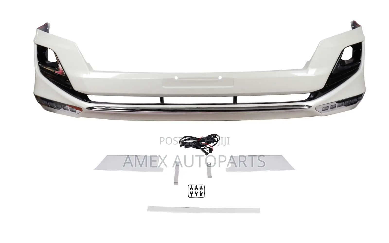 Front Only Bumper Lip Toyota L/Cruiser Prado 150 2015 Model With Led