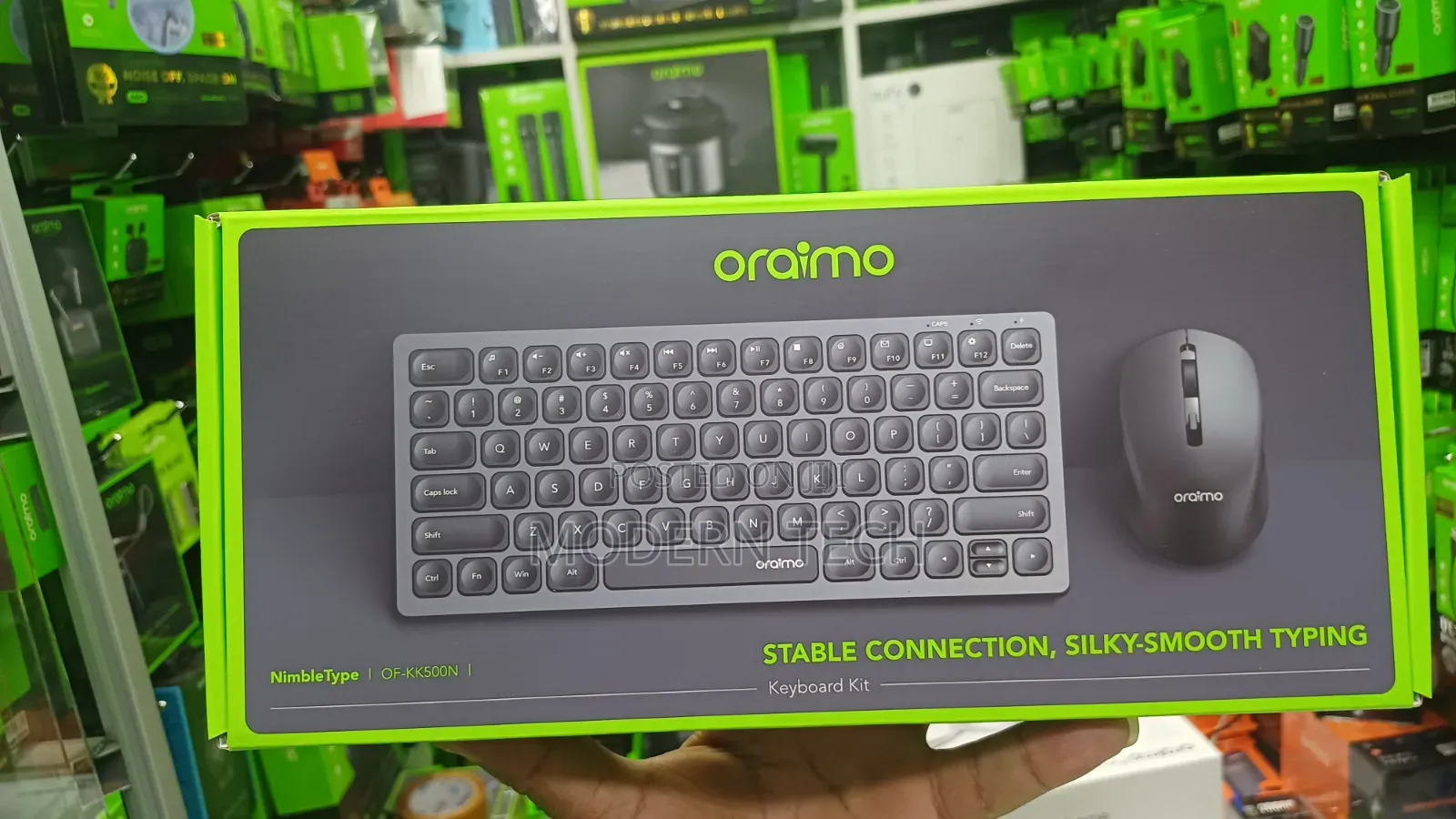 Oraimo NimbleType Slim Wireless Keyboard Mouse Kit – Rechargeable