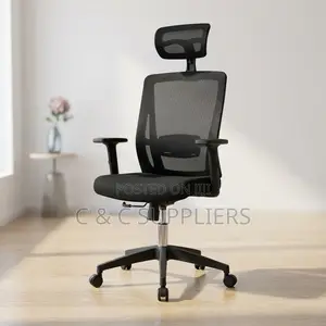 Ergonomic Swivel Secretary Mesh Chair