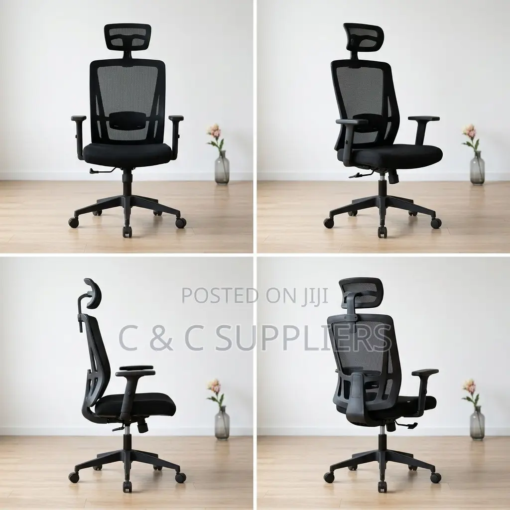 Ergonomic Swivel Secretary Mesh Chair