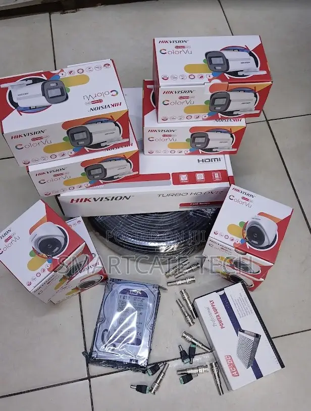 Hikvision 8CH DVR Security ColorVu CCTV Camera System Package
