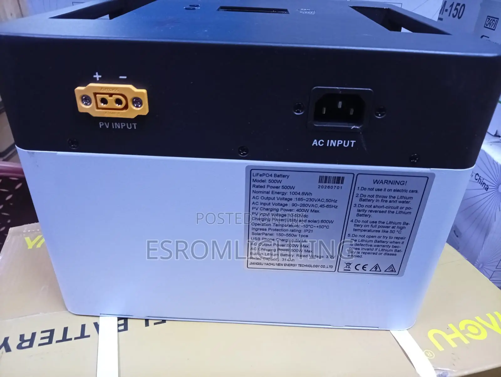 Yachu 1kwh 500w Portable Power Station