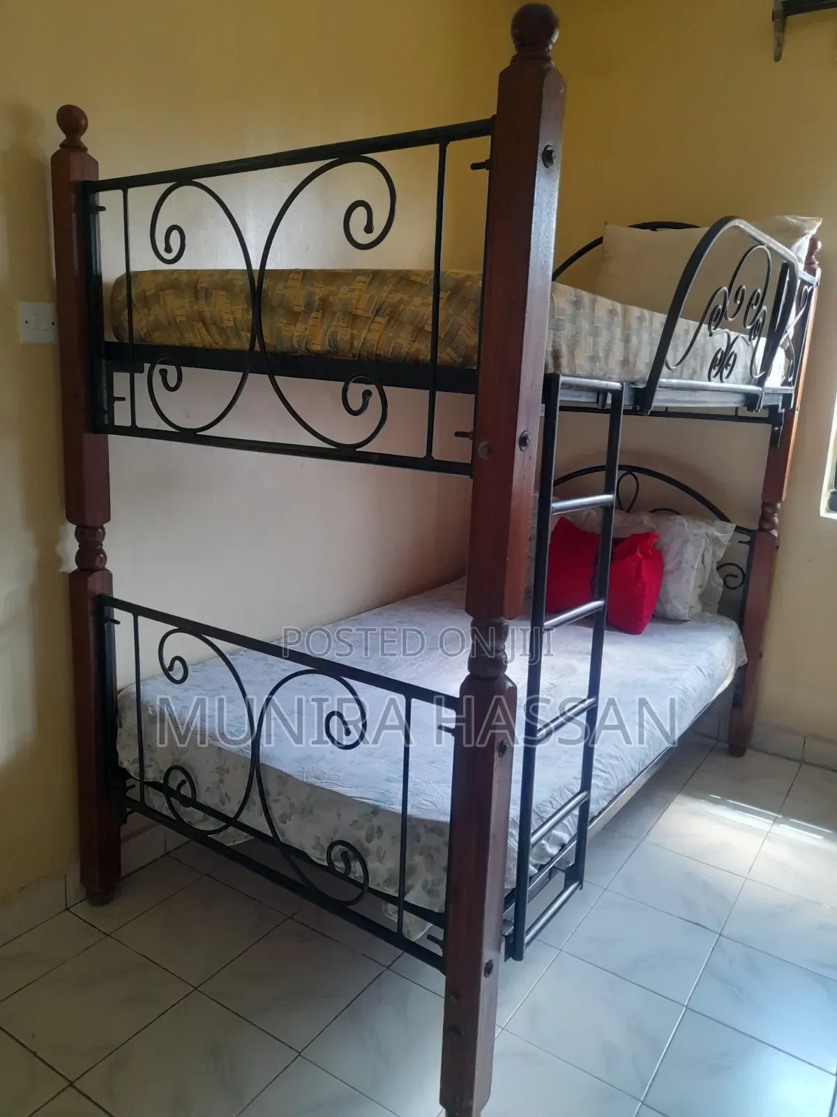 Metal Bunk Bed With Mattress for Sale
