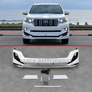 Front Only Bumper Lip Toyota L/Cruiser Prado 150 2015 Model With Led