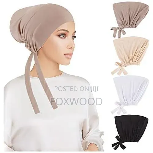 Modal Muslim Turban Hat Inner Hijab Caps