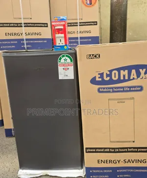 Ecomax 90l Single Door Fridge – Dark Silver 