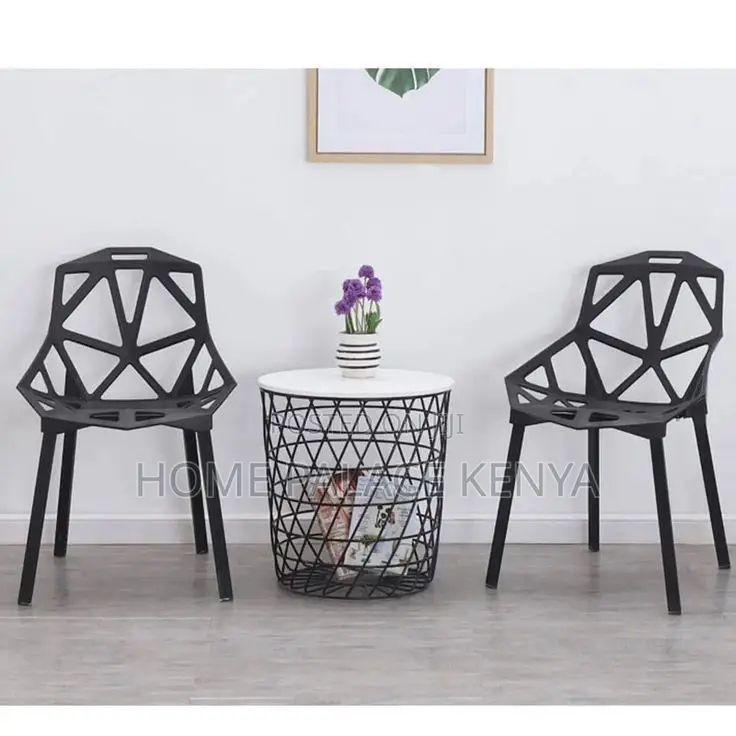 Dining Chair; Stackable Plastic Dining Chair for Space Saving Home