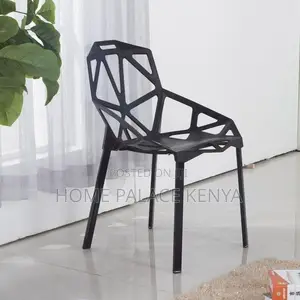 Dining Chair; Stackable Plastic Dining Chair for Space Saving Home