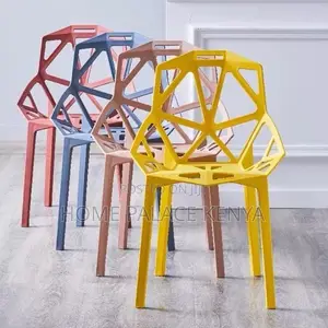 Dining Chair; Stackable Plastic Dining Chair for Space Saving Home