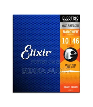 Elixir Light Electric Guitar Strings NANOWEB Coated