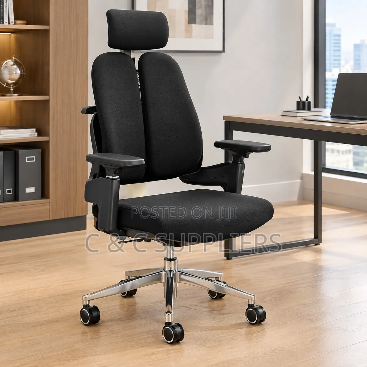 Executive Dual Back Chair With Lumber Support