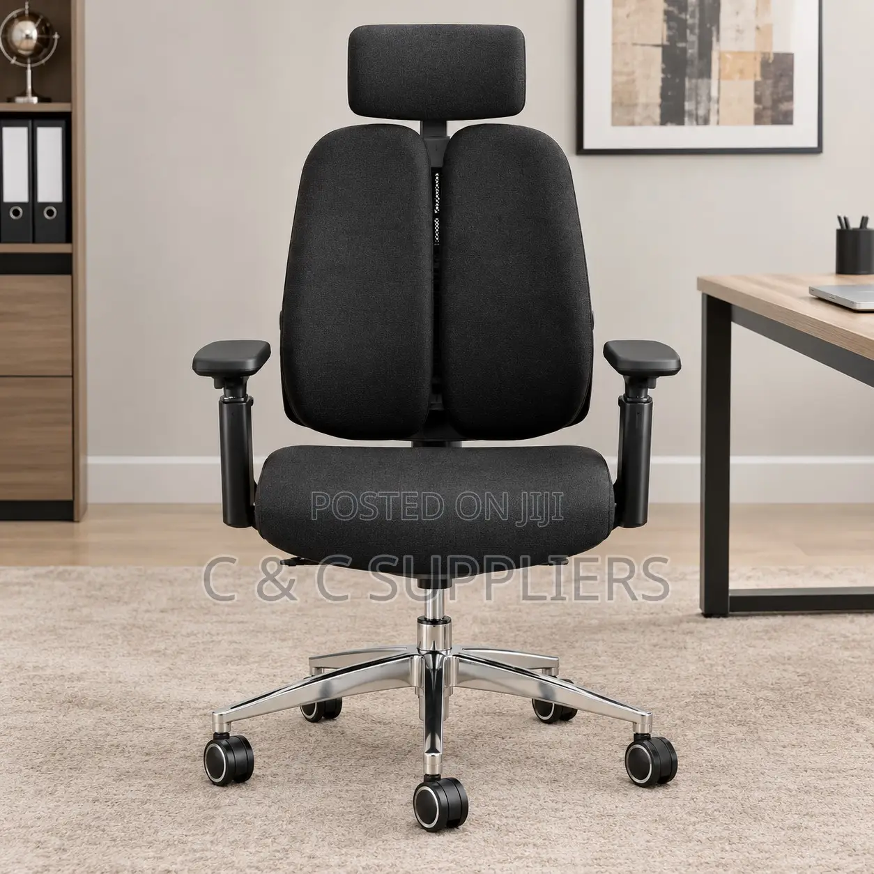 Executive Dual Back Chair With Lumber Support