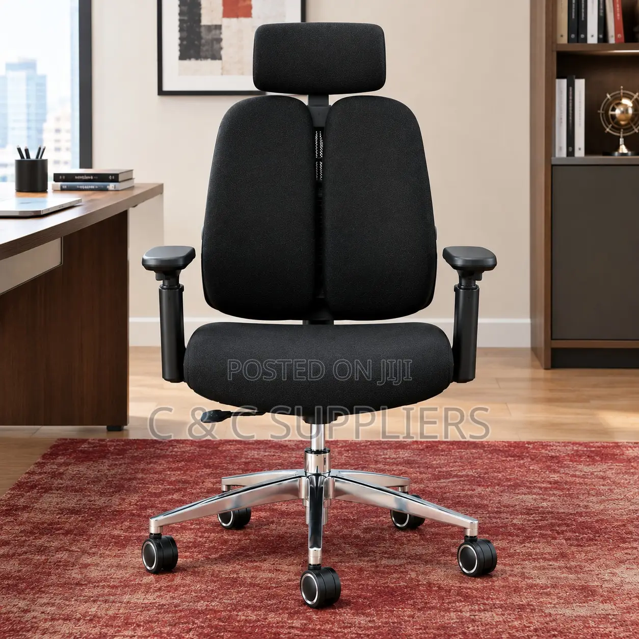 Executive Dual Back Chair With Lumber Support