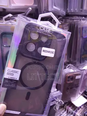 MagSafe Compatible Translucent Matte Xiaomi Redmi 15C Case-Black