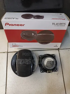 Pioneer TS-A1097S 4-Inch 3-Way Car Speakers Power Output 280W
