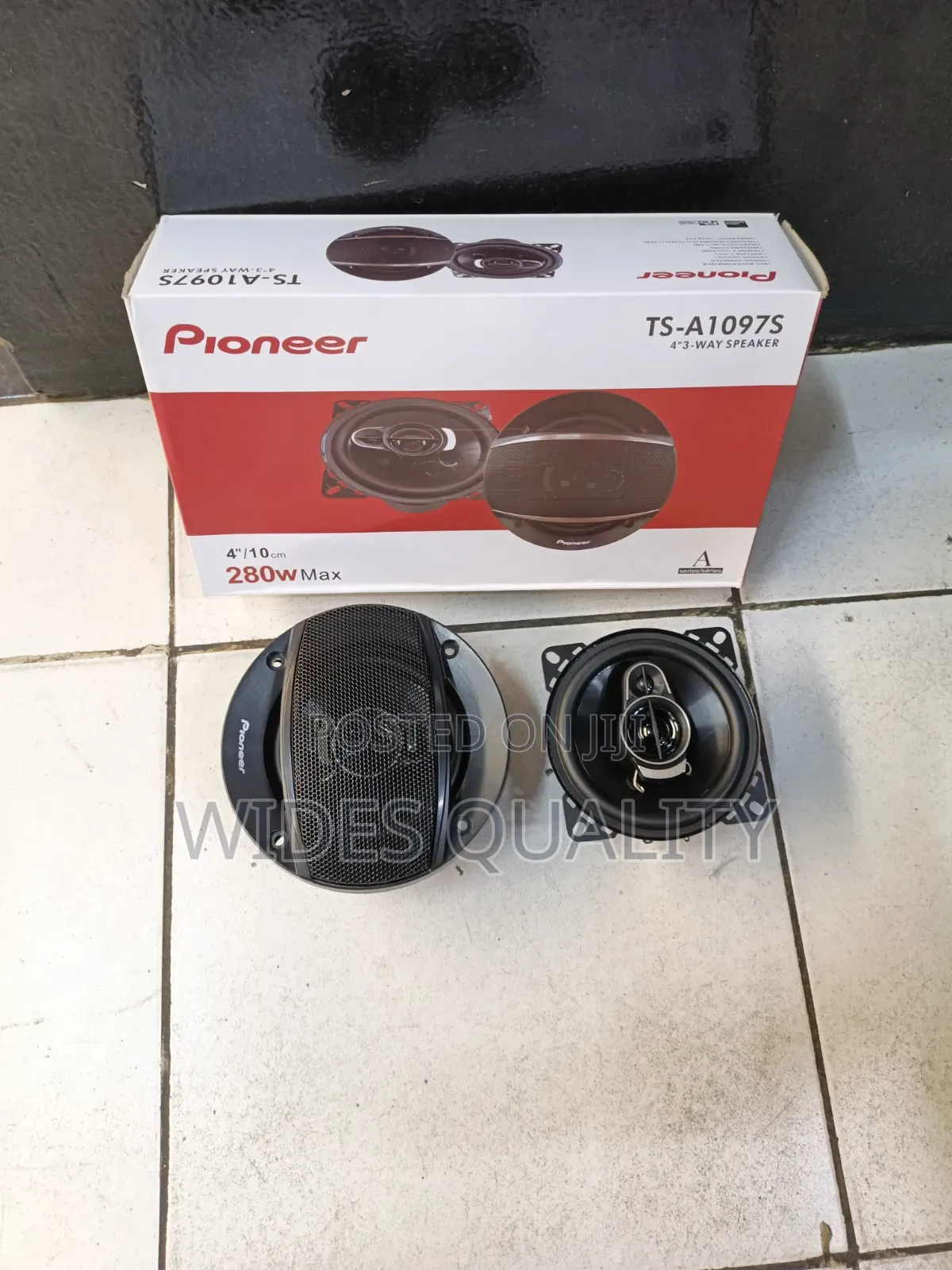 Pioneer TS-A1097S 4-Inch 3-Way Car Speakers Power Output 280W