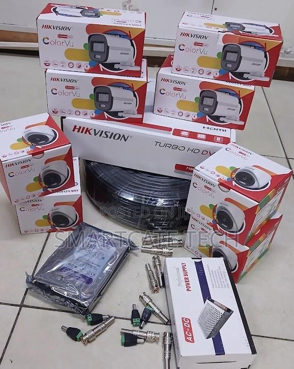 Hikvision 8CH HD ColorVu DVR 4 Dome 4 Bullet Camera System - main view