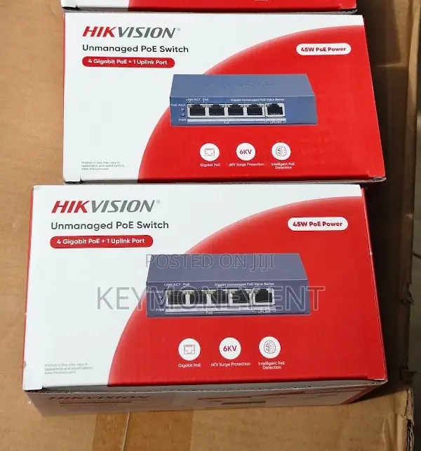Hikvision POE Unmanaged Gigabit Switch 4POE Ports