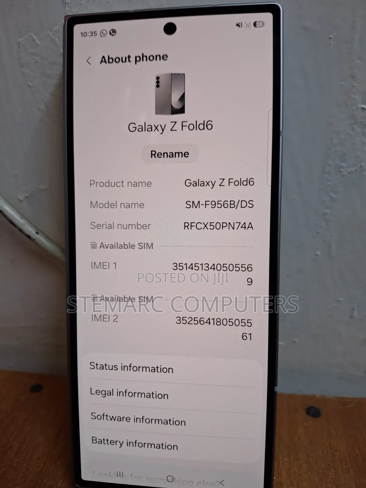 Samsung Galaxy Z Fold6 256 GB Gray