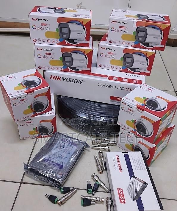 Hikvision 8CH HD CCTV DVR 4 Dome 4 Bullet Security Kit - main view
