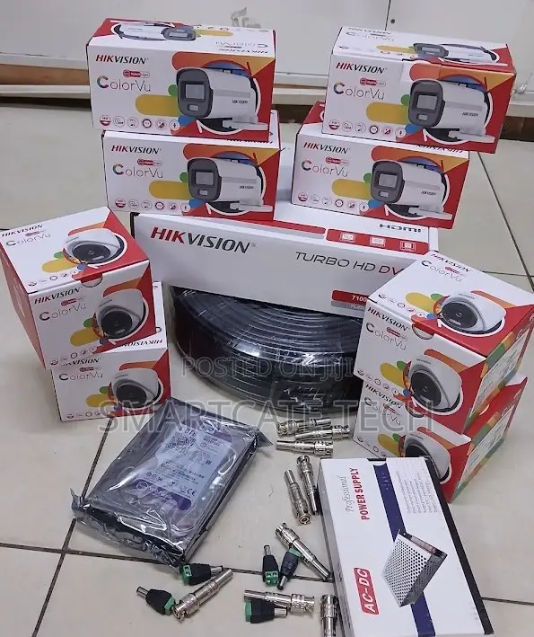 Hikvision 8CH HD CCTV DVR 4 Dome 4 Bullet Security Kit