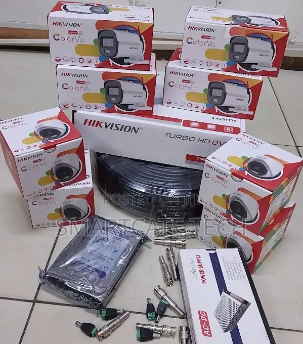 Hikvision 8CH HD ColorVu 4 Dome 4 Bullet Camera Surveillance System