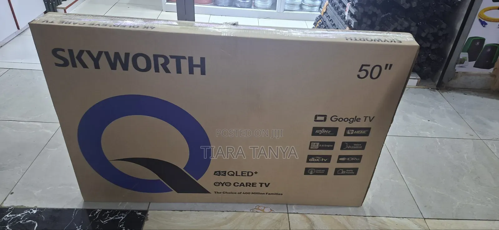 Skyworth 50Q6500, 50-Inches QLED+ 2025 Frameless Smart Google TV