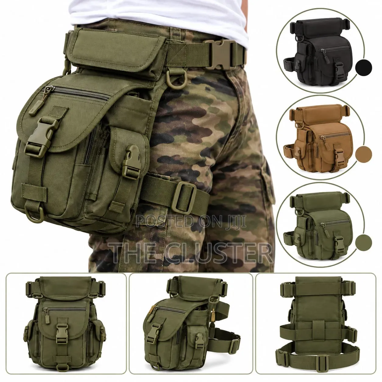 Tactical Leg Bag With Adjustable Waist Belt