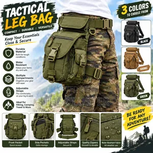 Tactical Leg Bag With Adjustable Waist Belt