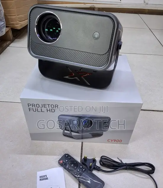 CY900 Projector for Movies Gaming – Full HD 1080P, Wi-Fi Bluetooth