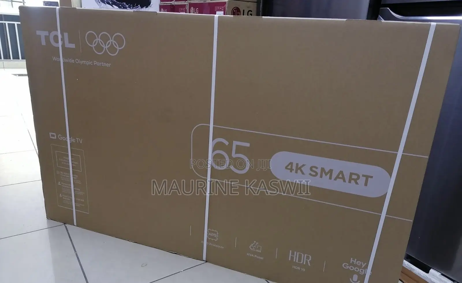 TCL 65” Google 4 K Uhd -66v6d