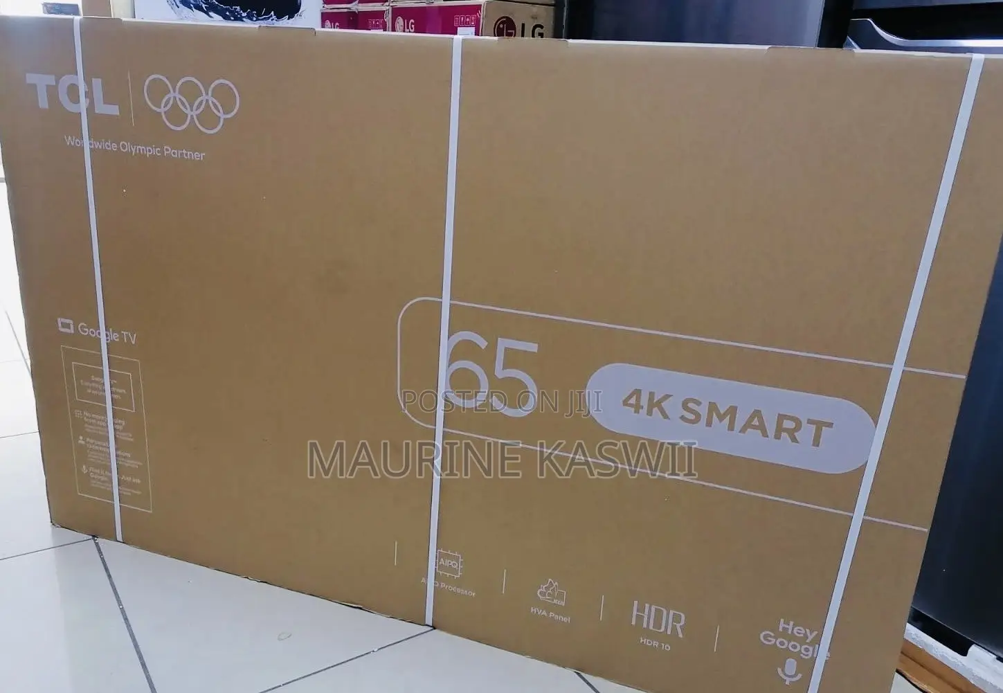 TCL 65” Google 4 K Uhd -66v6d