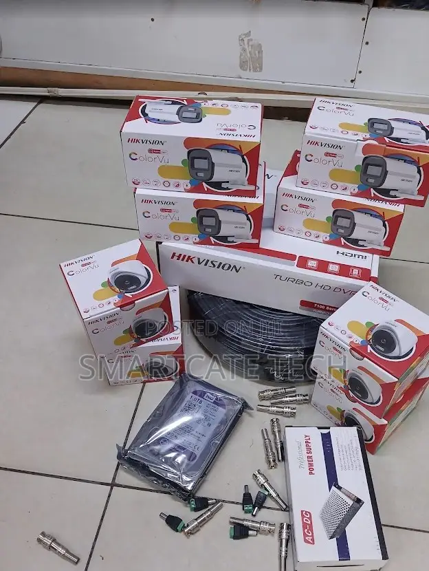 Hikvision 8CH HD ColorVu CCTV 4 Dome 4 Bullet Camera Kit