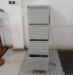 4-Drawer Cabinet With Vertical Locking Bar : Lockable Office Cabinet