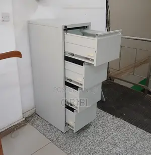 4-Drawer Cabinet With Vertical Locking Bar : Lockable Office Cabinet