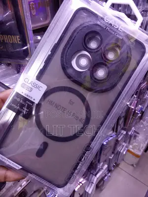 Black Classic MagSafe Transluscent Case for HM NOTE 15 Pro 4G